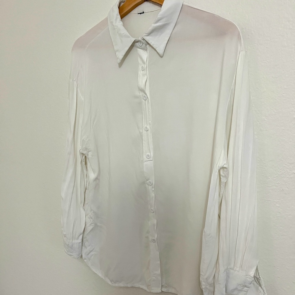 Soft white button down shirts